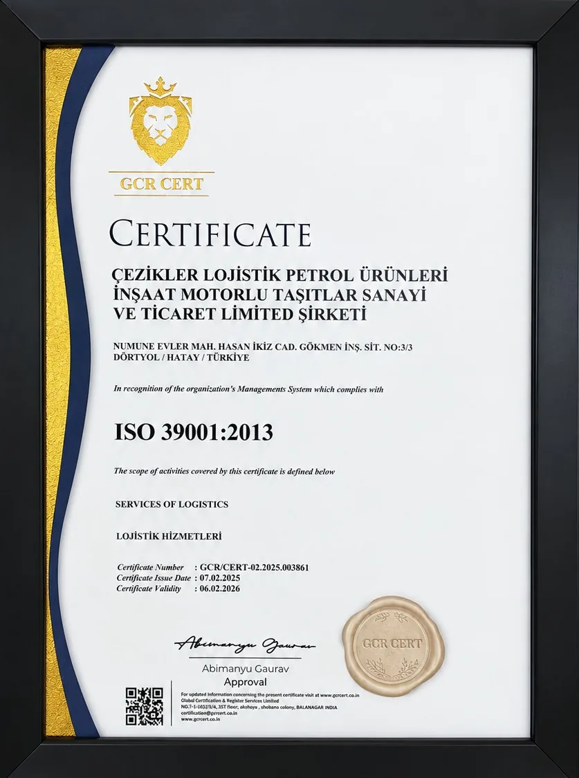ISO 39001:2013 Karayolu Trafik Güvenliği Yönetim Sistemi